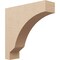 Ekena Millwork 6"W x 24"D x 24"H Thin Moab Rough Cedar Woodgrain TimberThane Corbel, Primed Tan CORUR06X24X24MOARCPR - alternate 1
